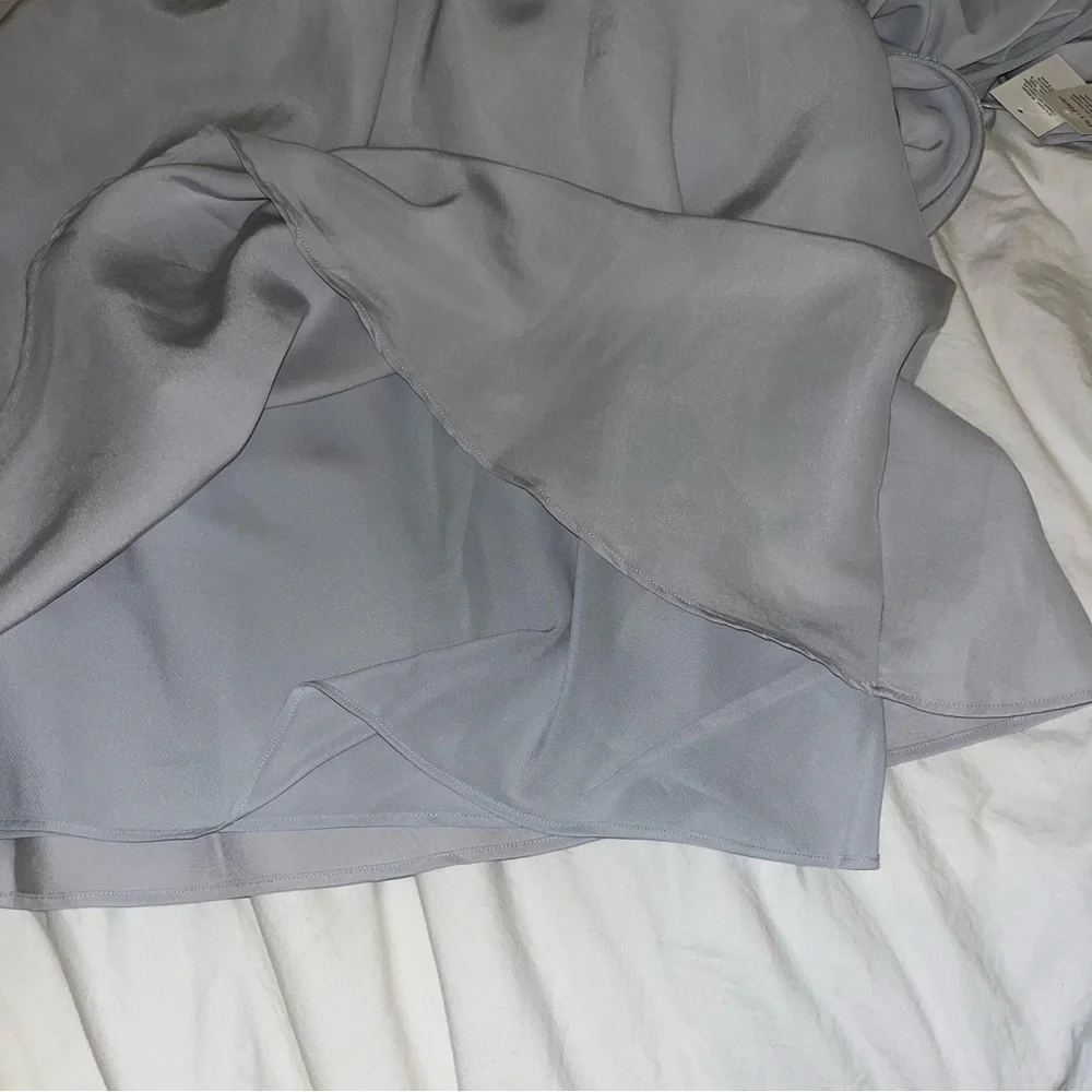 NWT Abercrombie Light Gray Long Dress size Medium